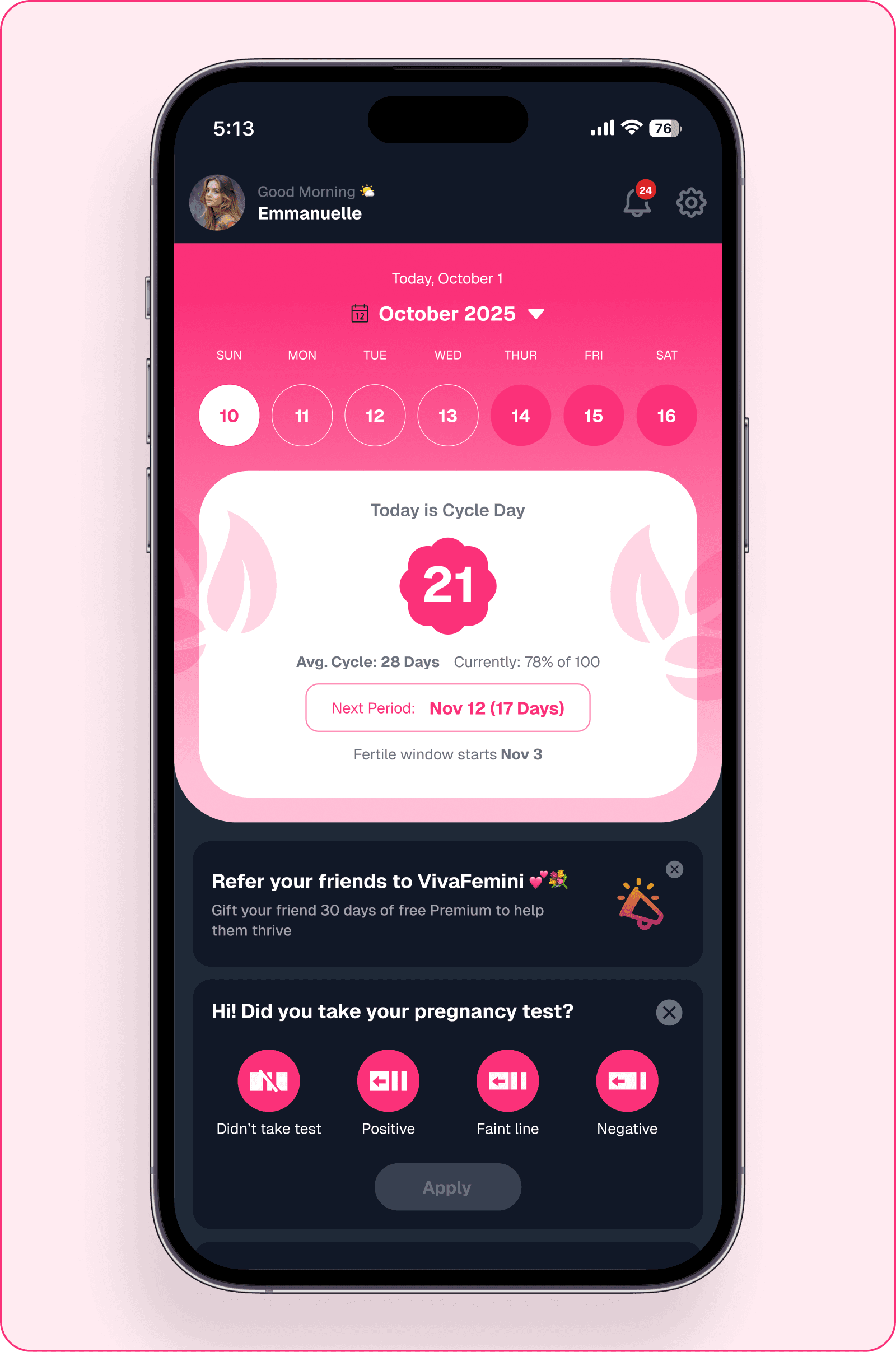Hormonal & Menstrual Health Mockup Dark