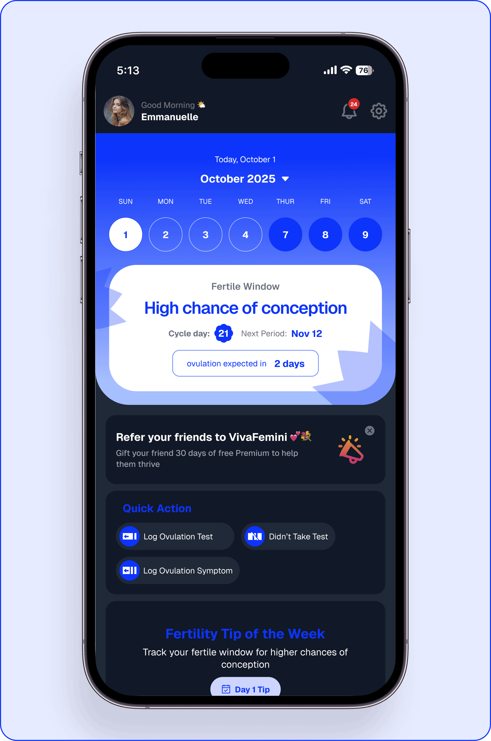Fertility & Conception Mockup Dark