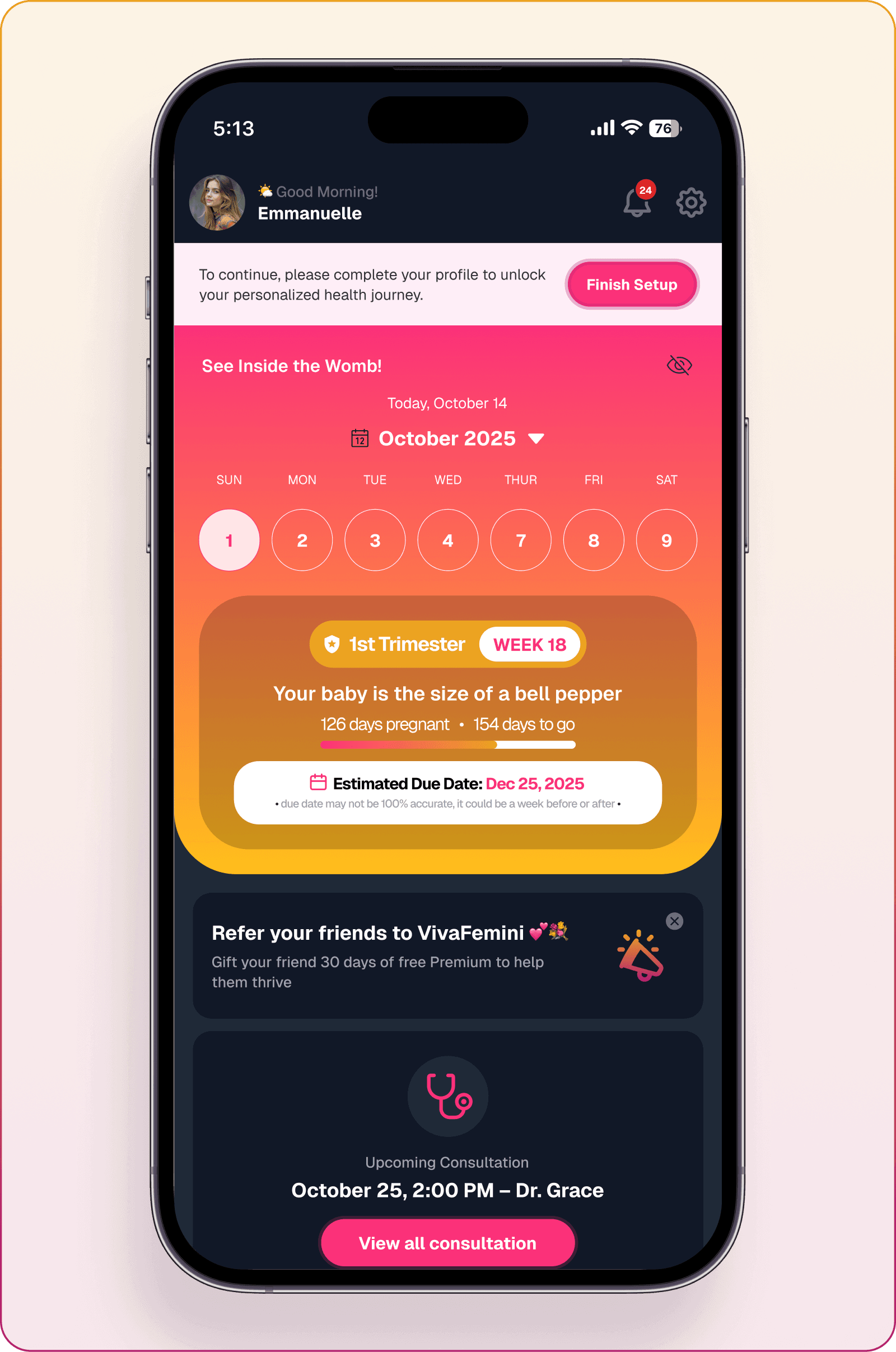 Pregnancy & Postpartum Mockup Dark